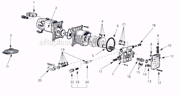 Page A Diagram and Parts List for PW134505AV  Campbell Hausfeld Compressor